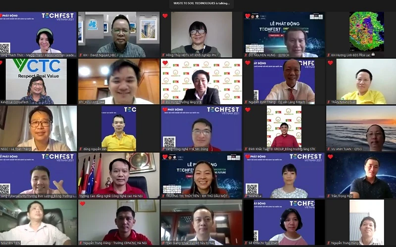 Lễ phát động trực tuyến Ngày hội Khởi nghiệp đổi mới sáng tạo quốc gia - TECHFEST Việt Nam 2021 lần thứ bảy.