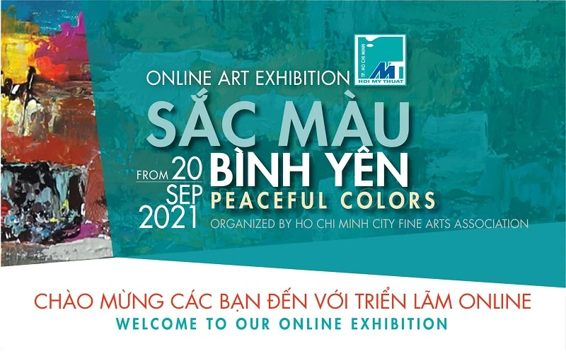 Triển lãm mỹ thuật online “Sắc màu bình yên” thu hút 63 tác giả tham gia với 103 tác phẩm được trưng bày.