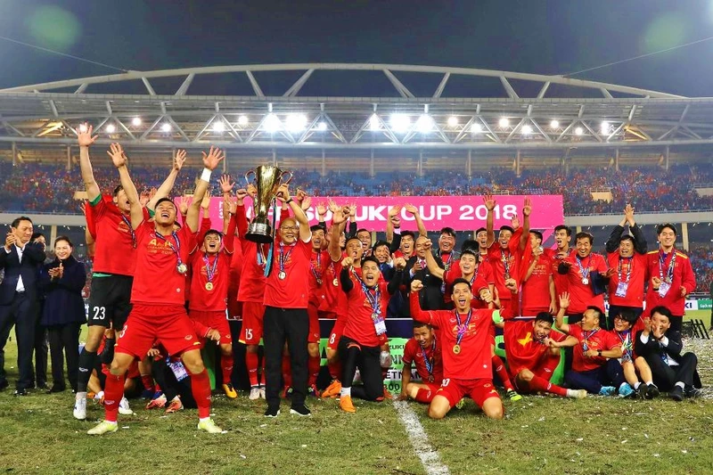 Tuyển Việt Nam là đương kim vô địch của giải đấu hàng đầu Đông Nam Á. (Ảnh: VFF)