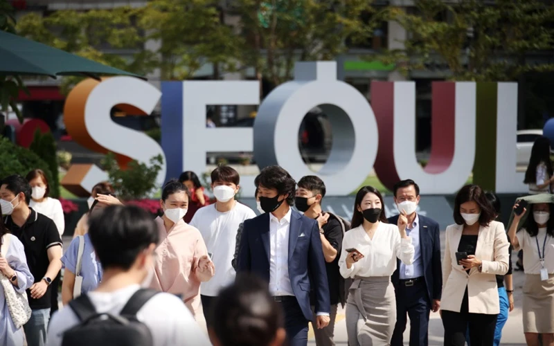 Đường phố thủ đô Seoul ngày 24/9. (Ảnh: Reuters)