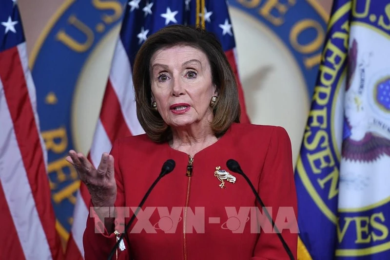 Chủ tịch Hạ viện Mỹ Nancy Pelosi. (Ảnh: AFP/ TTXVN)