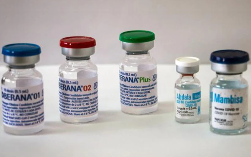 5 loại vaccine do Cuba sản xuất. (Ảnh: minrex.gob.cu)