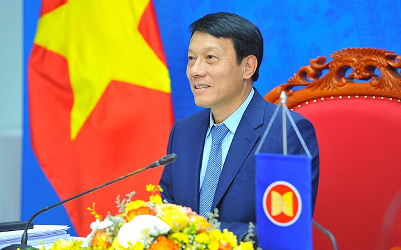 Trung tướng Lương Tam Quang, Thứ trưởng Công an, đề nghị các nước phát huy hiệu quả các cơ chế hợp tác trong phòng, chống tội phạm xuyên quốc gia.