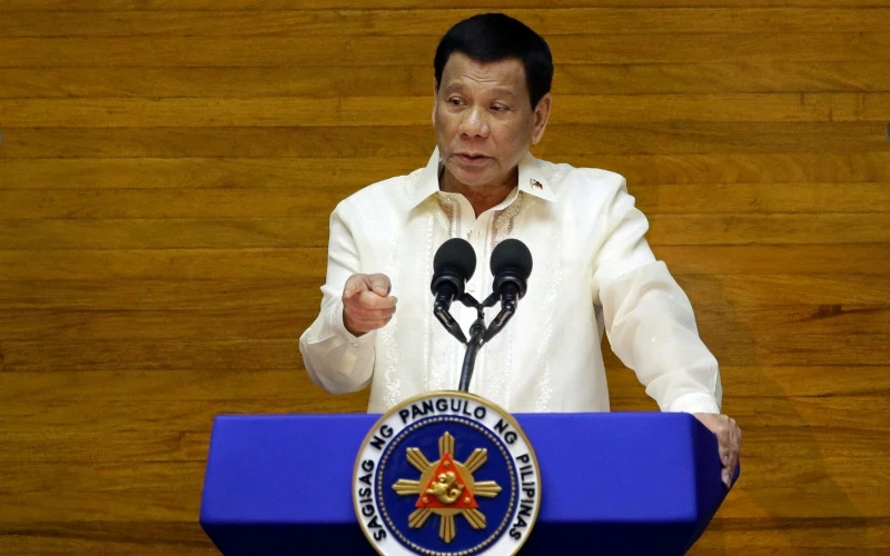 Tổng thống Philippines Rodrigo Duterte.