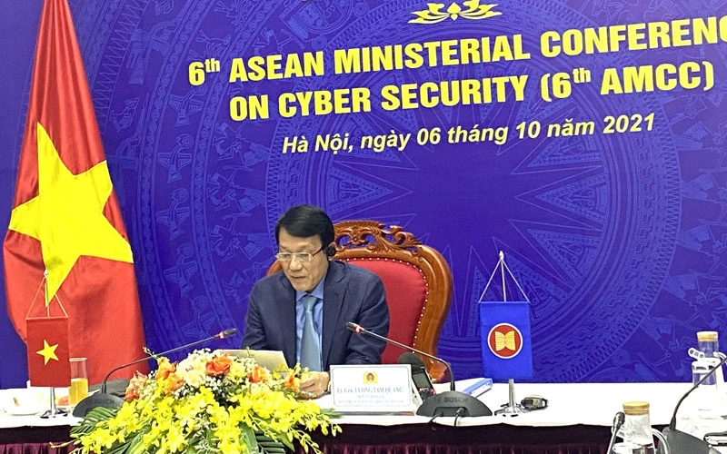 Thứ trưởng Công an Lương Tam Quang đề xuất, các nước thành viên ASEAN cần tiếp tục tăng cường hợp tác nâng cao năng lực bảo vệ Cơ sở hạ tầng thông tin trọng yếu.