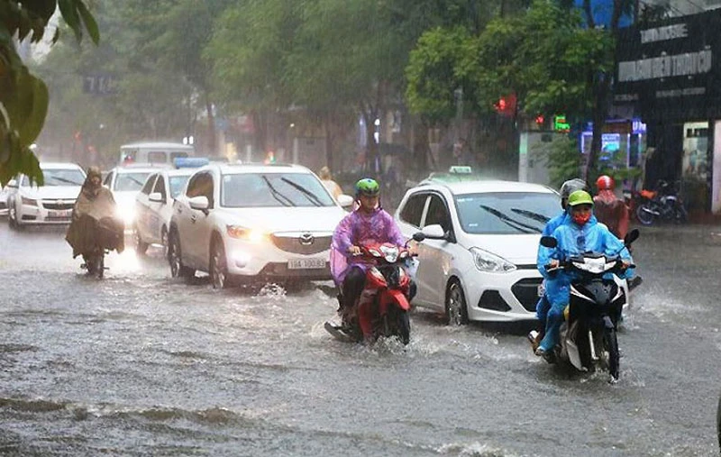 Khu vực Hà Nội từ chiều nay đến ngày 11/10, có mưa to đến rất to. (Ảnh minh họa)