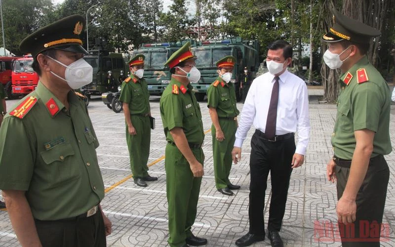 Bí thư Tỉnh ủy Đồng Nai Nguyễn Hồng Lĩnh động viên lực lượng tham gia triệt phá chuyên án 1220Q.