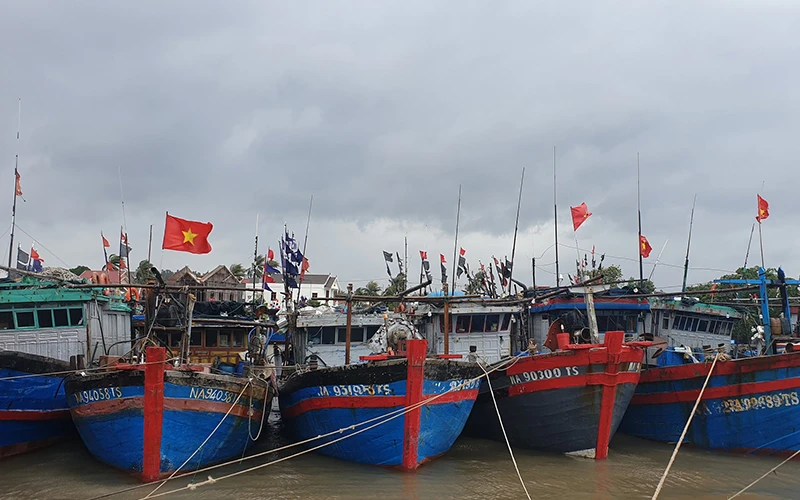 Toàn bộ tàu thuyền Nghệ An đã vào nơi trú đậu an toàn.