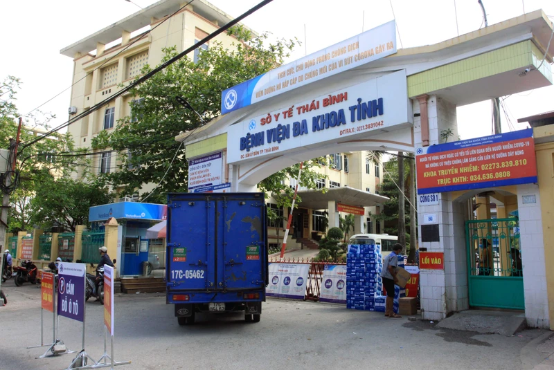 Bệnh nhân dương tính đang được cách ly tại Khoa Truyền nhiễm, Bệnh viện đa khoa tỉnh Thái Bình.