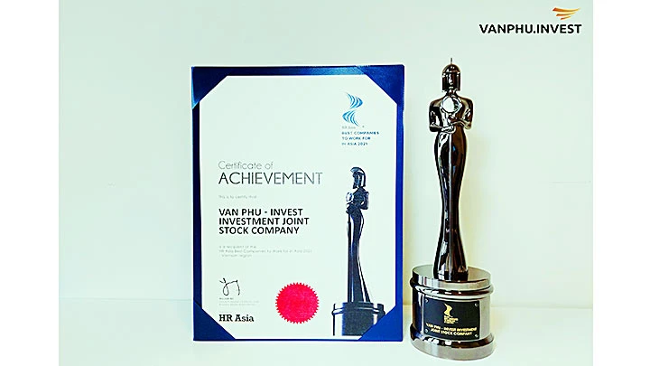 Văn Phú - Invest nhận giải thưởng “Nơi làm việc tốt nhất châu Á”