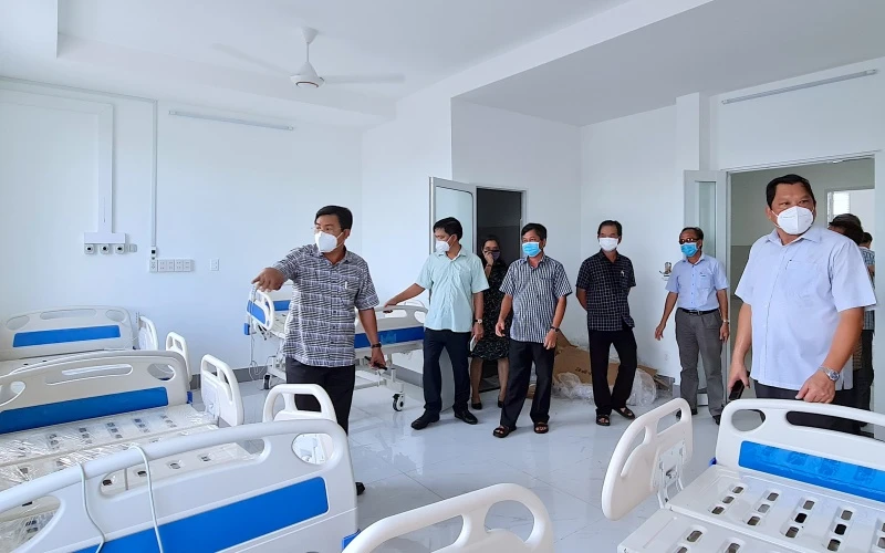Bệnh viện dã chiến số 3 đặt tại Bệnh viện Lao và Bệnh phổi Cà Mau.