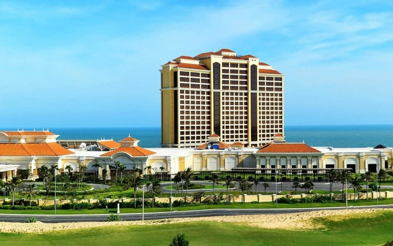 Khu du lịch The Grand Hồ Tràm Resort & Casino, một trong 4 cơ sở du lịch được tỉnh Bà Rịa- Vũng Tàu chọn thí điểm đón khách du lịch sau dịch Covid-19.