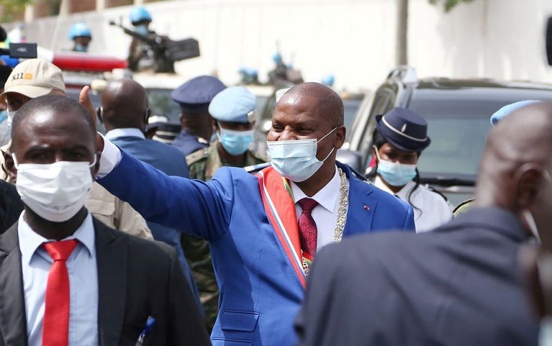 Tổng thống Cộng hòa Trung Phi Faustin-Archange Touadera sau lễ nhậm chức nhiệm kỳ thứ hai tại Bangui, Cộng hòa Trung Phi, ngày 30/3/2021. (Ảnh: Reuters)