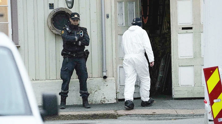 Cảnh sát tại hiện trường một vụ tiến công tại Na Uy. Ảnh: FRANCE 24