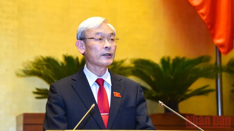Chủ nhiệm Ủy ban Tài chính - Ngân sách của Quốc hội Nguyễn Phú Cường. Ảnh: Duy Linh
