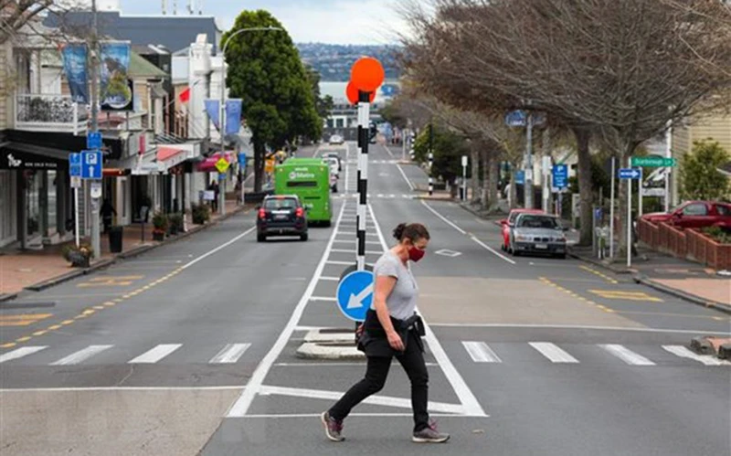 Một tuyến phố ở Auckland, New Zealand ngày 19/9. (Ảnh: TTXVN)