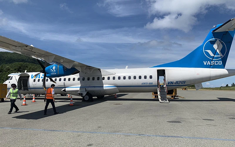 Chuyến bay đánh dấu việc kết nối trở lại Côn Đảo với các tỉnh thành phía nam sau đại dịch.