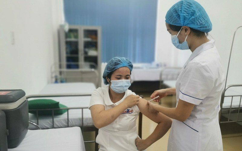 Tiến độ tiêm so với số vaccine đã tiếp nhận ở Thái Bình đạt tỷ lệ hơn 90,29%.