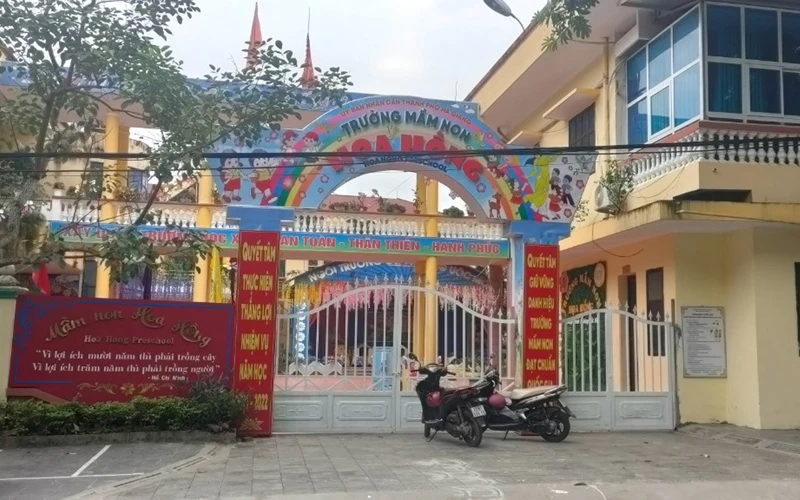 Trường Mầm non Hoa Hồng, thành phố Hà Giang cho học sinh nghỉ học từ 27/10.
