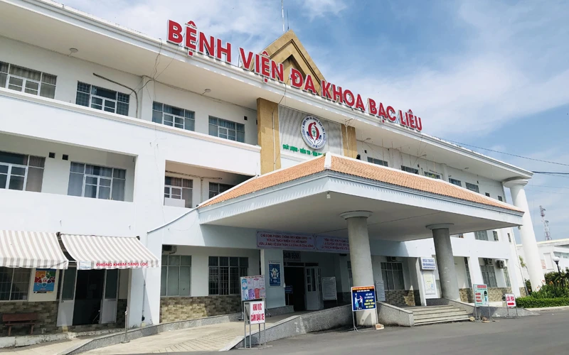Bệnh viện đa khoa Bạc Liêu tạm dừng khám bệnh từ ngày 27/10. (Ảnh: Trọng Duy)