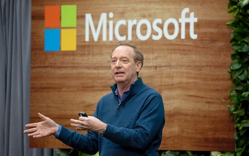 Chủ tịch tập đoàn Microsoft, Brad Smith. (Ảnh: Reuters)