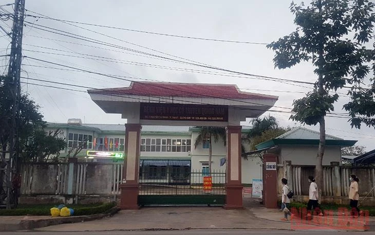 Bệnh viện dã chiến số 1 tại Bệnh viện Y học cổ truyền tỉnh Quảng Nam. (Ảnh: TẤN NGUYÊN)