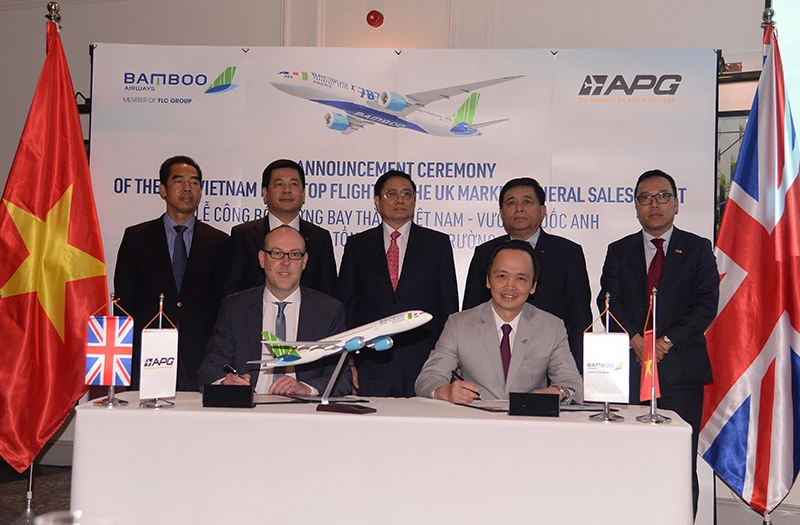 Bamboo Airways công bố đường bay thẳng Việt Nam - Anh
