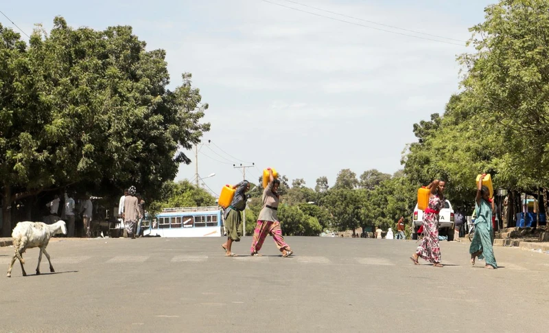 Thị trấn Dansha ở vùng Tigray, Ethiopia. (Ảnh REUTERS)
