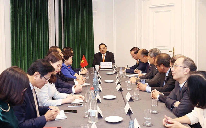 Thủ tướng Chính phủ Phạm Minh Chính đã làm việc với 11 Đại sứ Việt Nam tại các nước châu Âu.