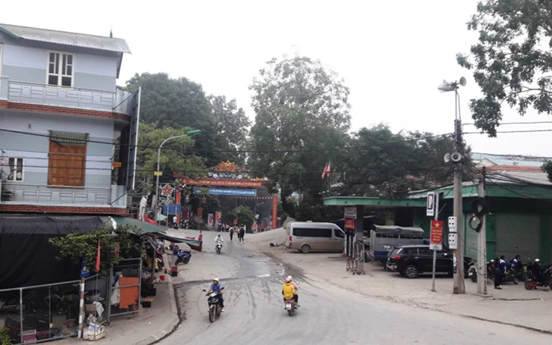 Một góc thị trấn huyện vùng cao Mường Lát.