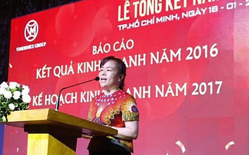 Bà Nguyễn Thị Loan, Chủ tịch Hội đồng quản trị Công ty cổ phần tập đoàn Vimedimex.