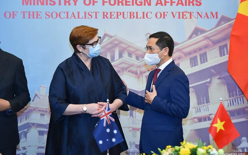Bộ trưởng Ngoại giao Marise Payne cho biết, Australia hỗ trợ thêm 2,6 triệu liều vaccine Covid-19 cho Việt Nam. (Ảnh: Tuấn Anh/ Thế giới và Việt Nam)