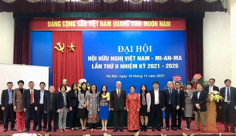 Ban Chấp hành Hội Hữu nghị Việt Nam - Myanmar nhiệm kỳ 2021-2026.