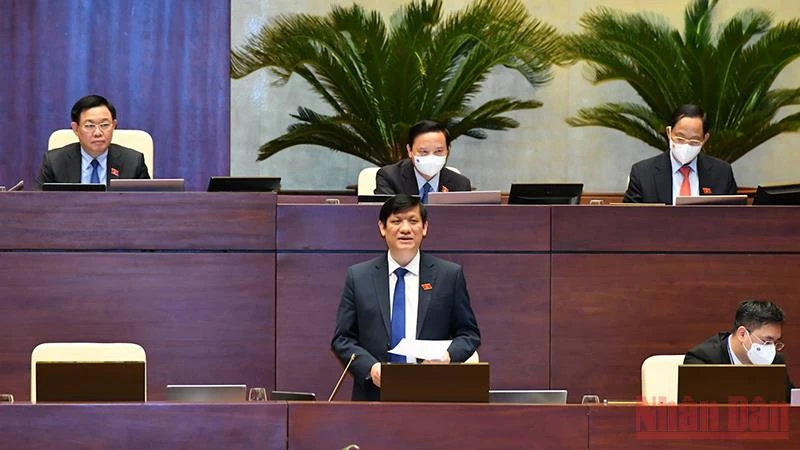 Bộ trưởng Y tế Nguyễn Thanh Long. Ảnh: LINH NGUYÊN