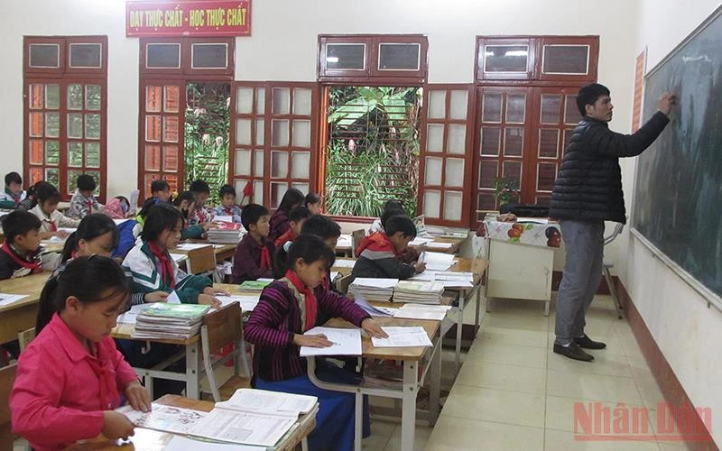 Tỷ lệ học sinh học lực yếu, kém bậc THCS của Sơn La đã giảm 4,4 %.