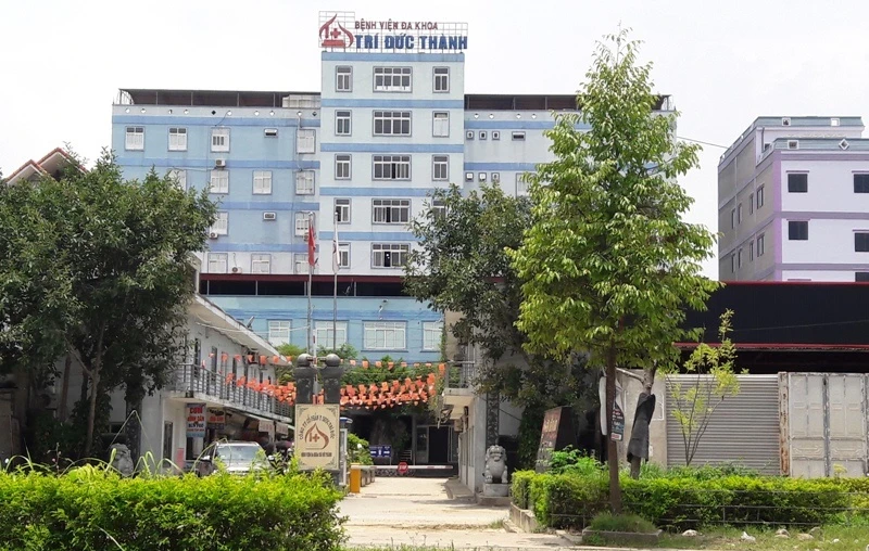 Bệnh viện Đa khoa Trí Đức Thành ở thị trấn Quán Lào, huyện Yên Định.