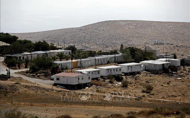 Khu định cư Do thái Mitzpe Kramim của Israel gần thành phố Ramallah, khu Bờ Tây. (Ảnh: AFP/TTXVN)