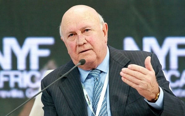 Cựu Tổng thống Nam Phi FW de Klerk. (Nguồn: AFP/TTXVN)