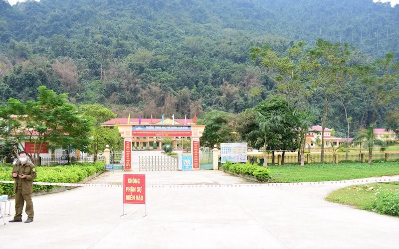 Trường THPT Lâm Bình được sử dụng để thành lập bệnh viện dã chiến điều trị Covid-19.