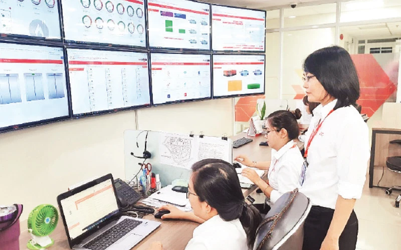 Trung tâm điều hành thông minh Công viên phần mềm Quang Trung, thành phố Hồ Chí Minh.