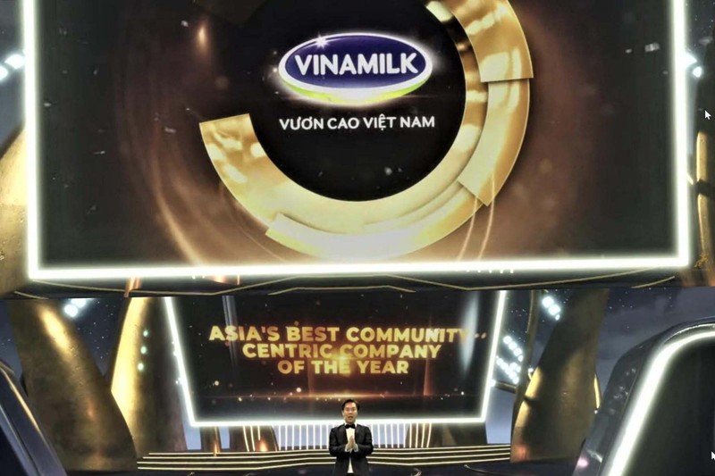 Vinamilk được vinh danh tại sự kiện vinh danh của Giải thưởng ACES năm 2021 là Doanh nghiệp hướng về cộng đồng nhất của Châu Á. 