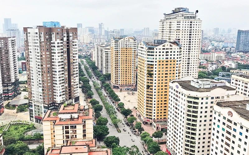 Một tổ hợp chung cư tại Hà Nội. 