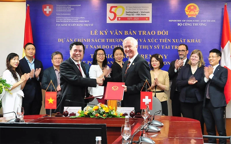 Thụy Sĩ hỗ trợ Việt Nam nâng cao năng lực xúc tiến xuất khẩu. Ảnh: Bộ Công thương 