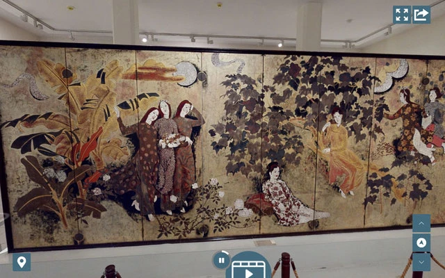 Hình ảnh trong tour 3D tham quan Bảo tàng Mỹ thuật Việt Nam. (Ảnh: vnfam.vn)