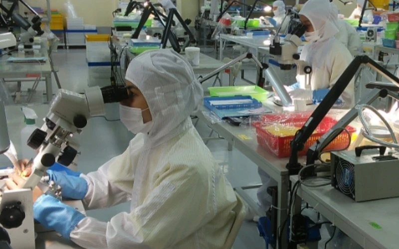 Nhà máy sản xuất thiết bị y tế cao cấp MaNi tại Khu công nghiệp Điềm Thụy (Thái Nguyên).