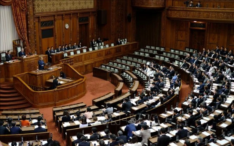 Toàn cảnh một phiên họp Thượng viện Nhật Bản ở thủ đô Tokyo. (Ảnh: AFP/TTXVN)