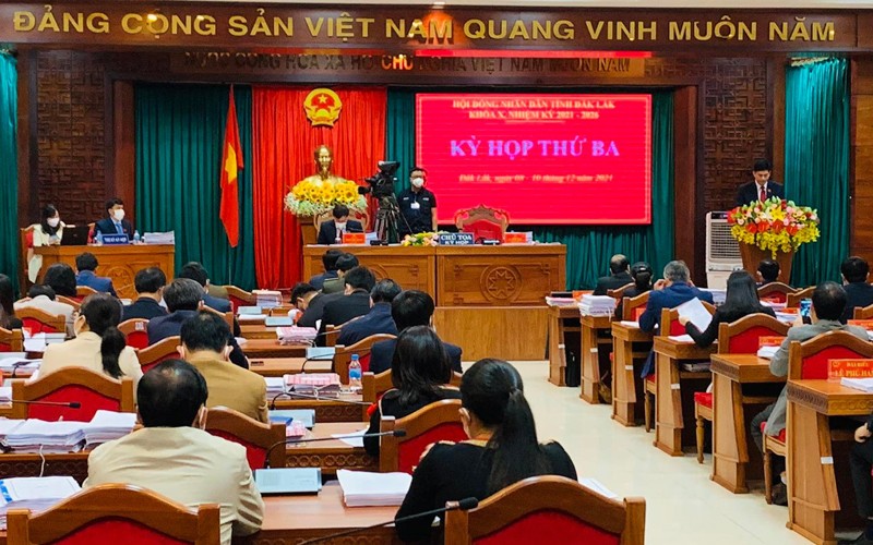 Phiên khai mạc kỳ họp thứ 3 HĐND tỉnh Đắk Lắk khoá X nhiệm kỳ 2021-2026.