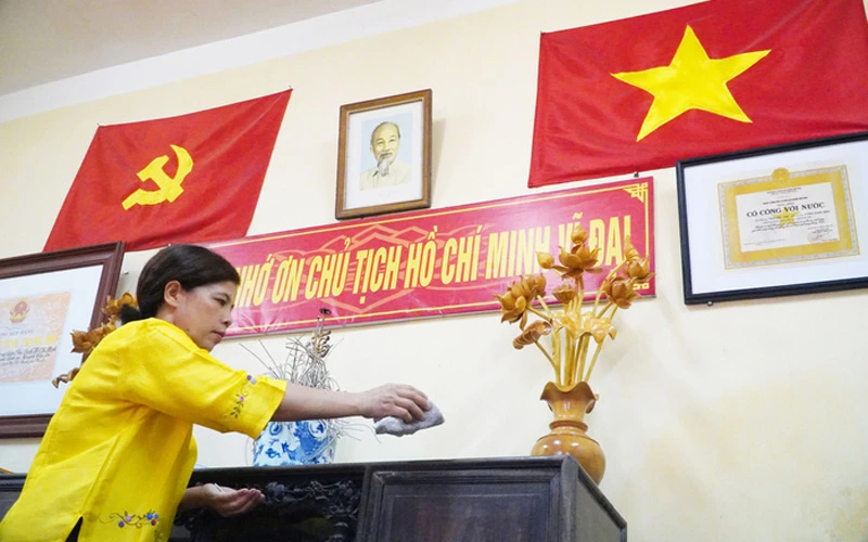Nhà cụ Nguyễn Thị An ở phường Phú Thượng đang được chính quyền, nhân dân địa phương giữ gìn.
