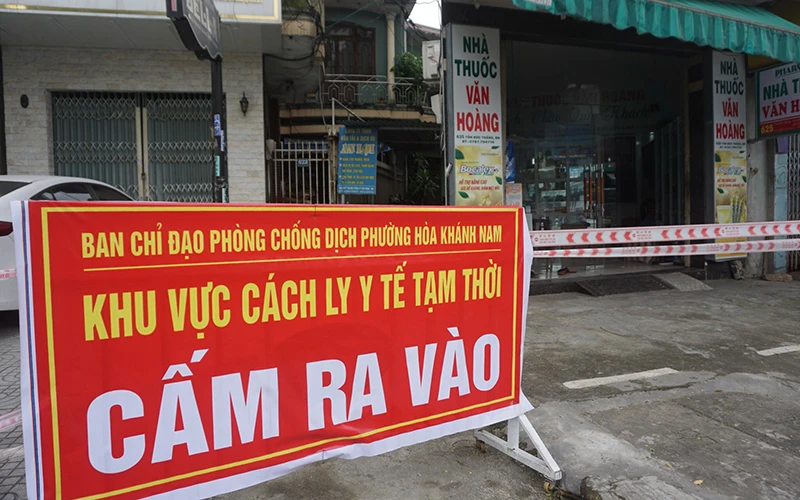 Phường Hoà Khánh Nam, quận Liên Chiểu là một trong hai điểm nóng ghi nhận nhiều ca mắc Covid-19 trong cộng đồng.
