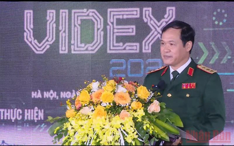 Thượng tướng Vũ Hải Sản phát biểu tại Lễ khai mạc.